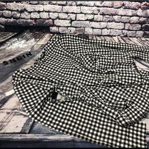 SHEIN checkered blouse